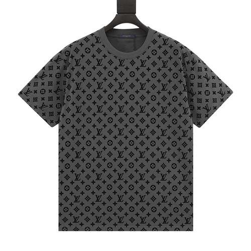 Tshirt a maniche corte con logo jacquard all-over 1V