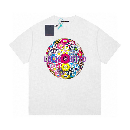 LV Louis Vuitton 24ss Takashi Murakami sunflower short-sleeved T-shirt