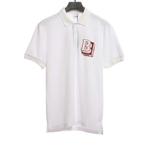 Asciugamano BBR Burberry con motivo tridimensionale ricamato POLO bianco