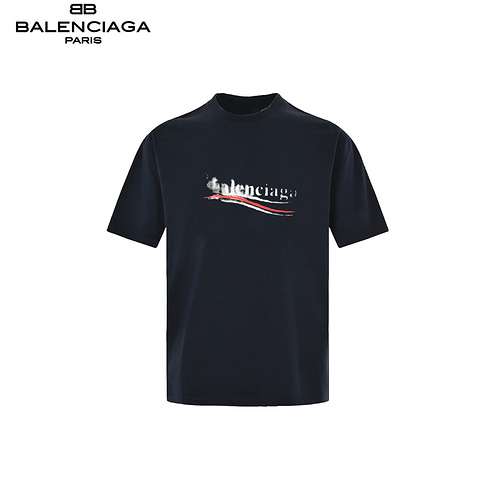 BLCGBalenciaga 24FW inkjet cola maniche corte