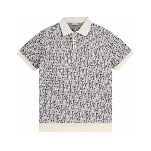 Polo in maglia jacquard CD