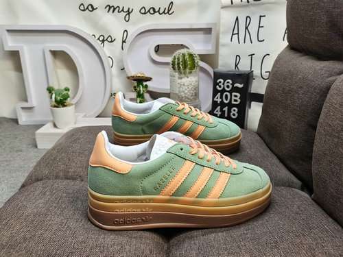 418DAdidas Originals Gazelle Bold W clover three-layer thick sole low-top retro versatile casual spo