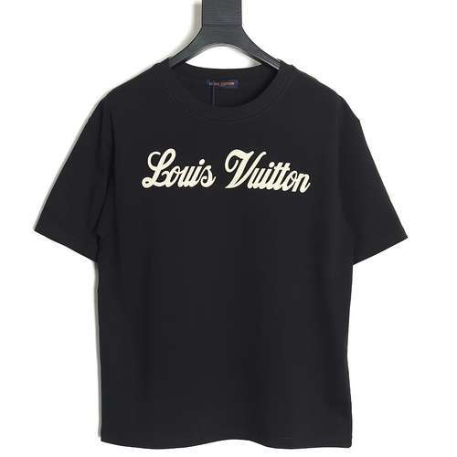 T-shirt a maniche corte con stampa monogramma firmato Louis Vuitton LV 24SS