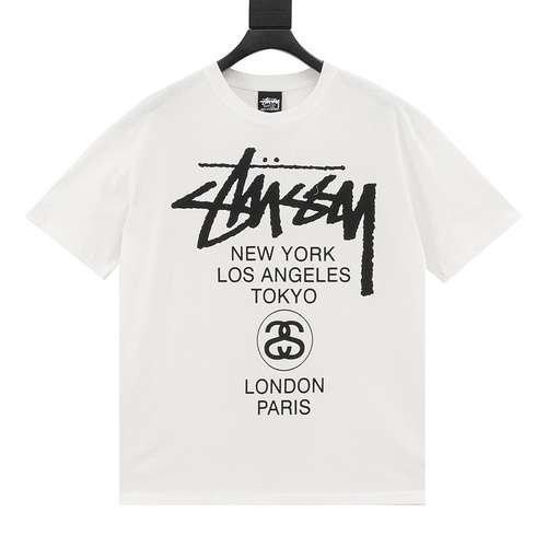 Stussy T-shirt a maniche corte con stampa del tour mondiale Stussy 24SS