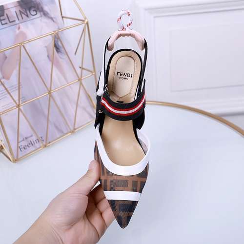 FENDI Fendi mesh high-heeled sandals Size: 35-41 (41 customized) Q62YS25