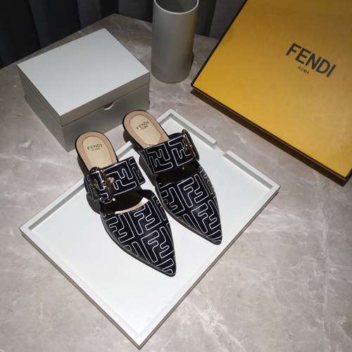 FENDI Fendi's latest autumn and winter mules size: 35-41 (41 customized) Q62YS19