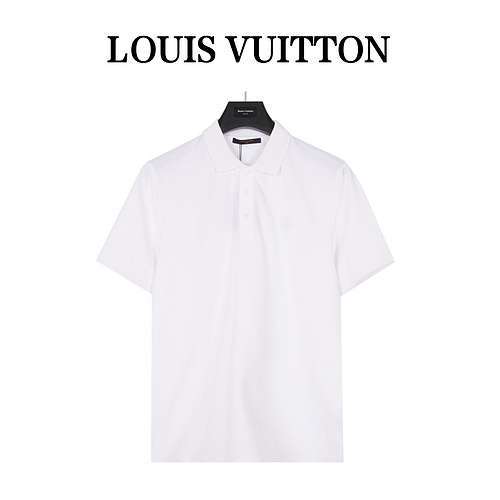 LVLouis Vuitton classica maglietta POLO a maniche corte con logo ricamato con lettera LV