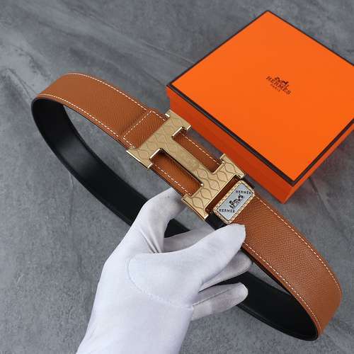 H Aima original men's leather belt counter quality H Aima men's belt ready for sale width 3.8CM comp