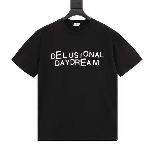 CE 24 nuova Tshirt DELUSIONAL a maniche corte con lettere inglesi