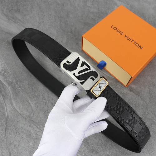 LL's original men's leather belt counter quality LL's men's belt in stock wholesale Width 3.5CM Comp