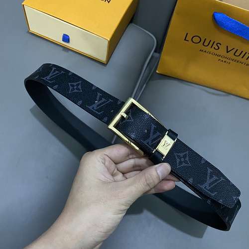 LL's original men's leather belt counter quality LL's men's belt in stock wholesale Width 3.5CM Comp