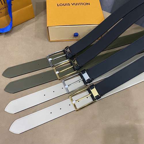 LV original men's and women's leather belts counter quality LV men's and women's belts in stock whol