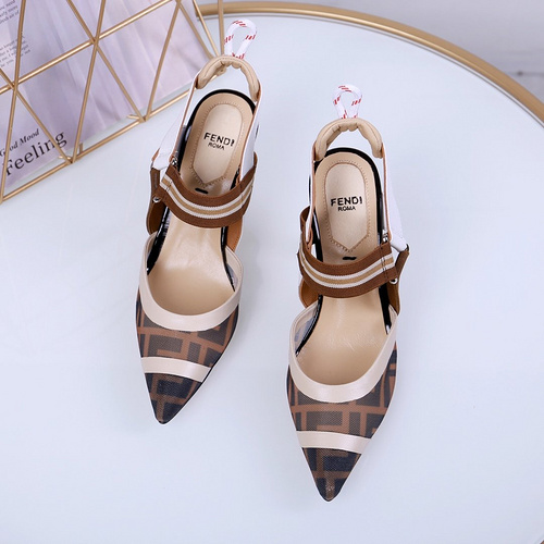 FENDI Fendi mesh high-heeled sandals Size: 35-41 (41 customized) Q62YS25