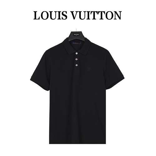 LVLouis Vuitton classica maglietta POLO a maniche corte con logo ricamato con lettera LV