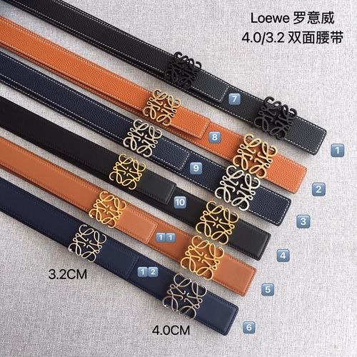 LOEW Original Leather Belts for Boys and Girls, Counter Quality LOEW Luo Boys and Girls Belts in Sto
