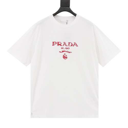 PRDParda Tshirt a maniche corte con lettera corsiva ricamata