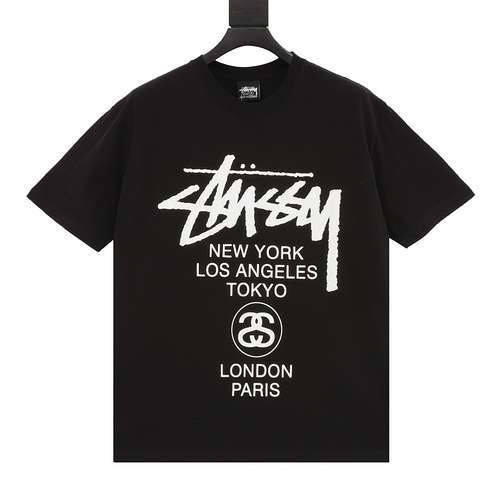 Stussy T-shirt a maniche corte con stampa del tour mondiale Stussy 24SS