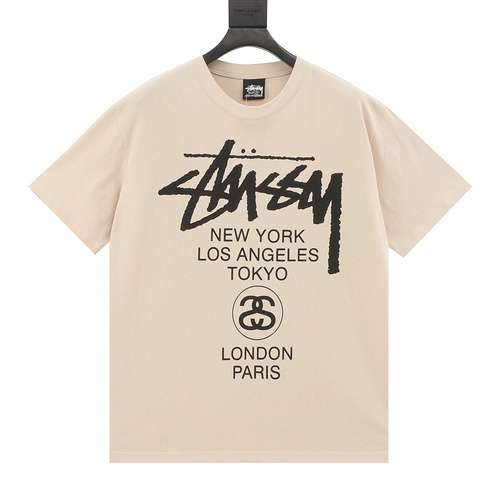 Stussy T-shirt a maniche corte con stampa del tour mondiale Stussy 24SS