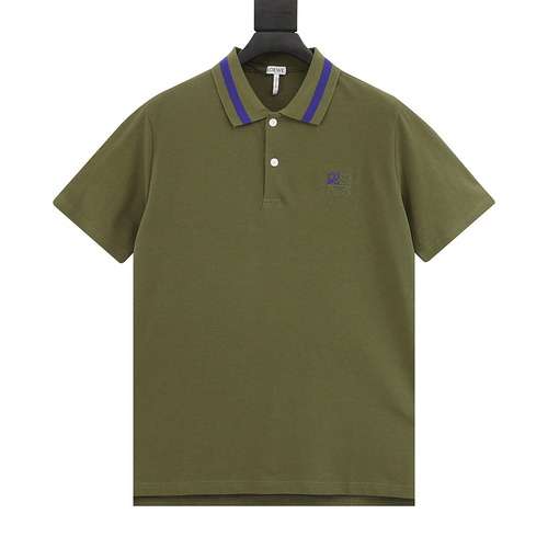 POLO a maniche corte con logo ricamato LE Loewe 23SS sul petto