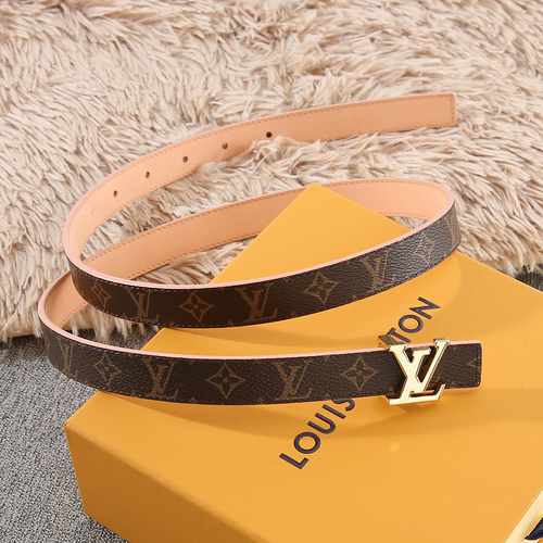 LV original girls genuine leather belt counter quality LV girls belt ready stock wholesale Width 2.0