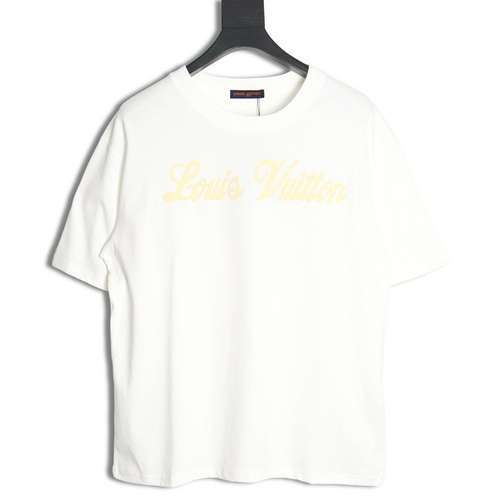 T-shirt a maniche corte con stampa monogramma firmato Louis Vuitton LV 24SS