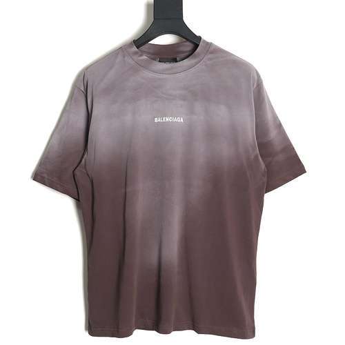 Tshirt BLCG Balenciaga 24SS a maniche corte lavate sfumate