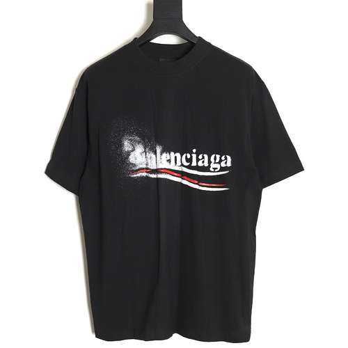 BLCG Balenciaga 24SS T-shirt a maniche corte con scritta Coca-Cola sfocata