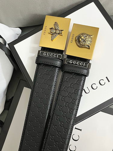 GUCC Original Genuine Leather Belt for Boys Counter Quality GUCC Boys Belt in Stock Wholesale Width 