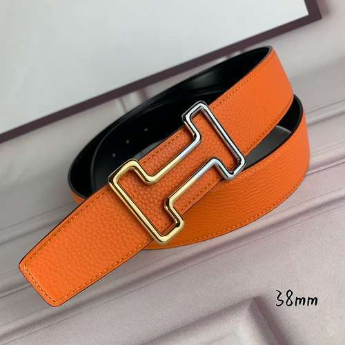 H Aima original men's leather belt counter quality H Aima men's belt ready for sale width 3.8CM comp