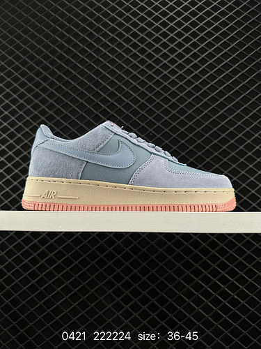 2 Nike Nike Wmns Air Force ’7 Low LX "Ashen Slate" Air Force 1 classic low-top versatile c