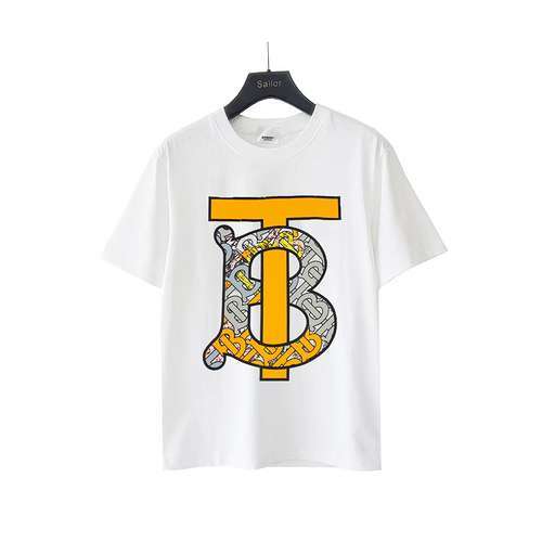 BBRBurberry 24ss TB letter stampata a maniche corte sul petto