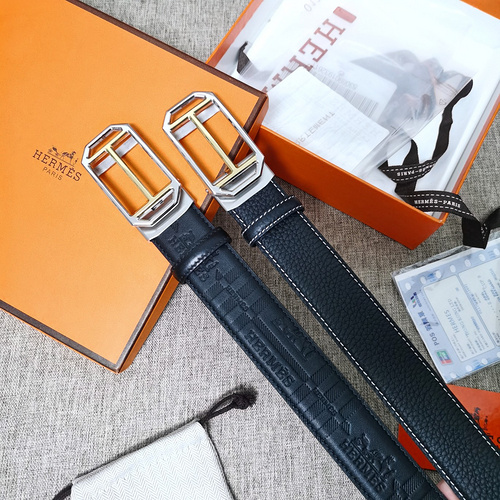 H Aima original men's leather belt counter quality H Aima men's belt ready for sale width 3.5CM comp