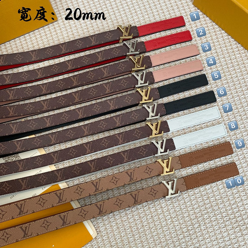 LV original girls genuine leather belt counter quality LV girls belt ready stock wholesale width 2.0
