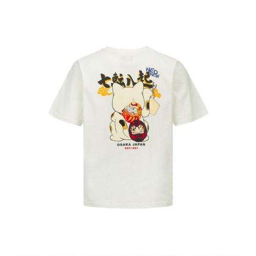 Manica corta con stampa EVISU Lucky God Lucky Cat