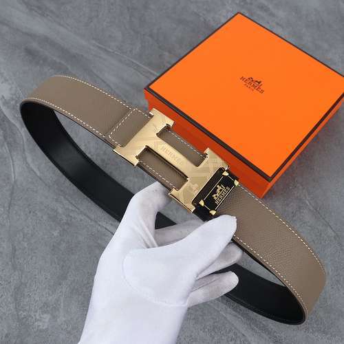 H Aima original men's leather belt counter quality H Aima men's belt ready for sale width 3.8CM comp