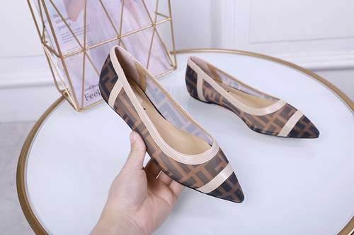 FENDI Fendi mesh flat sandals size: 35-41 (41 customized) Q62YS23