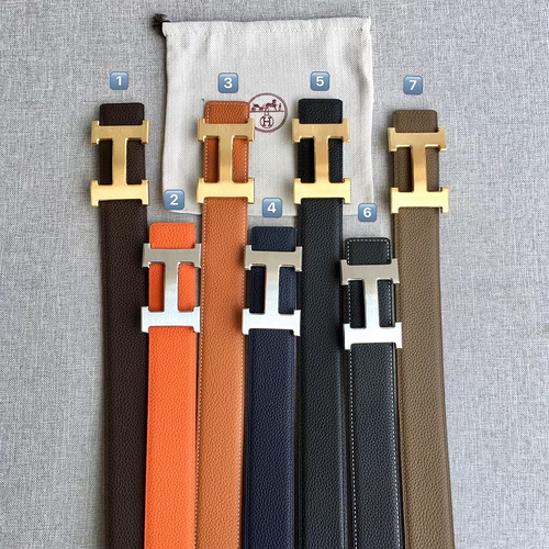 Her@mès original men's genuine leather belt counter quality Hermès men's belt in stock wholesale Wid