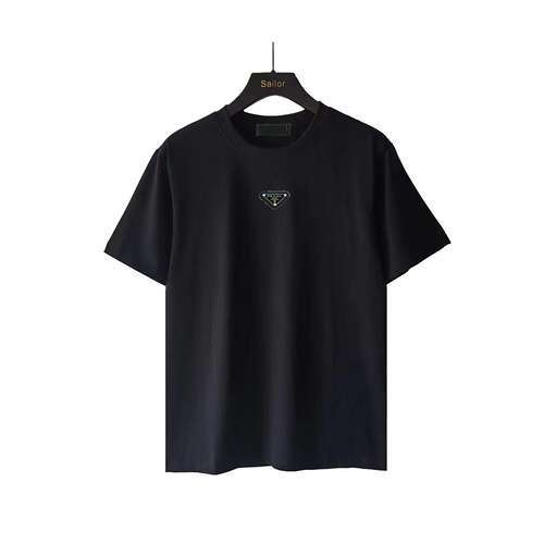 Tshirt PRD Prada 24SS a maniche corte con logo triangolo sul petto