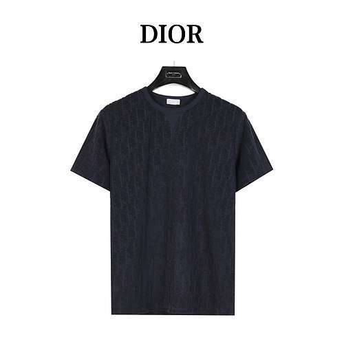 Asciugamano jacquard con stampa CD Dior a maniche corte