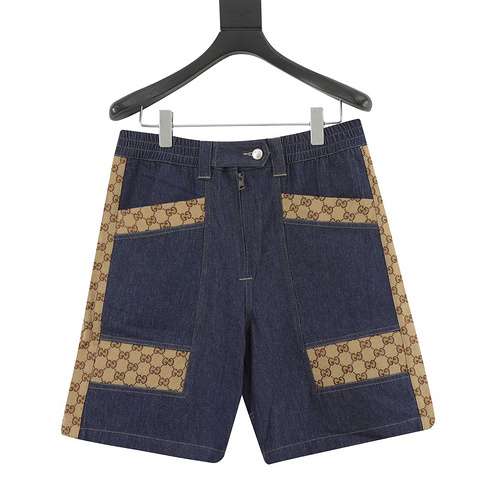 Shorts in denim patchwork G Home