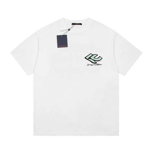 T-shirt a maniche corte in schiuma floccata verde Arrow di LV Louis Vuitton in edizione limitata