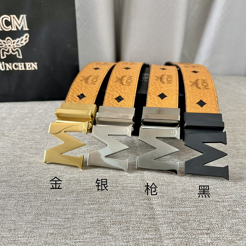 MCM belt wholesale MCM boys belt wholesale original genuine leather material spot promotion complete