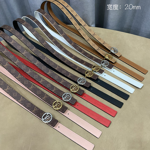 LV original girls genuine leather belt counter quality LV girls belt ready stock wholesale width 2.0