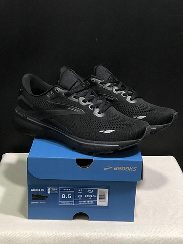 Brooks Ghost 15 shock-absorbing and wear-resistant low-top running shoes for men and women in sizes 
