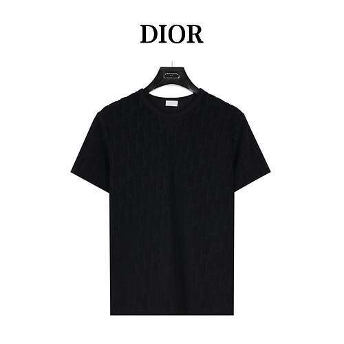 Asciugamano jacquard con stampa CD Dior a maniche corte