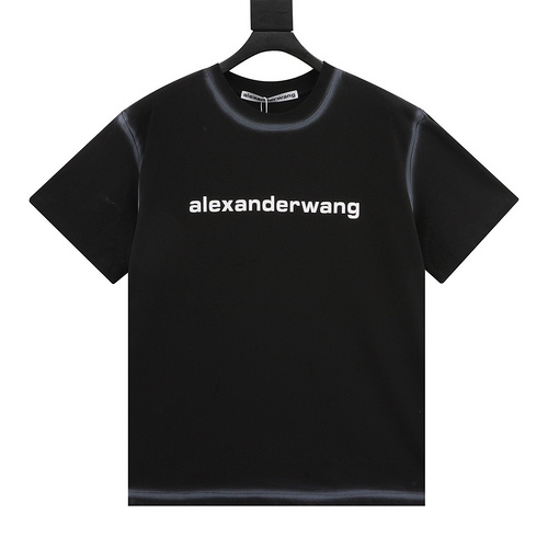 AW Alexander Wang washed letter LOGO short-sleeved T-shirt