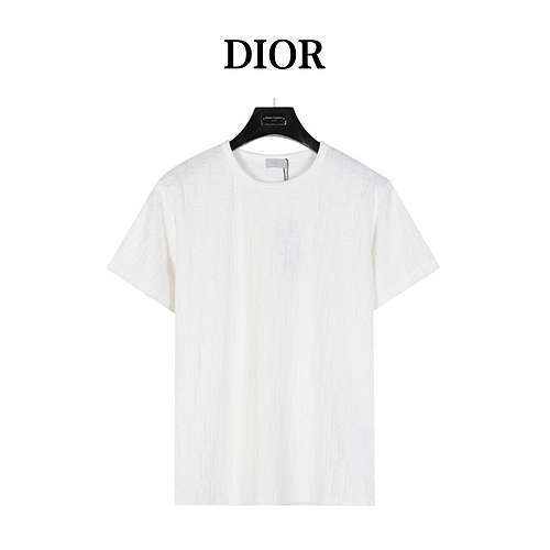 Asciugamano jacquard con stampa CD Dior a maniche corte