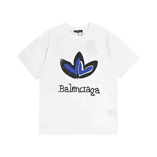 Tshirt a maniche corte stampata in nuovo stile BLCG Balenciaga 24ss joint clover