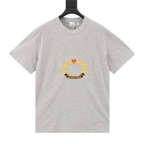 Tshirt a maniche corte ricamata con logo foglia di quercia BBR 23SS