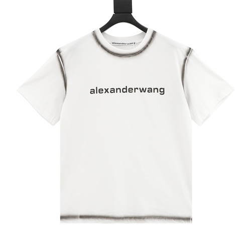 AW Alexander Wang washed letter LOGO short-sleeved T-shirt